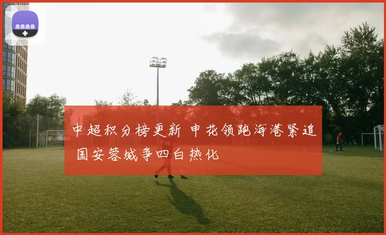 中超积分榜更新 申花领跑海港紧追 国安蓉城争四白热化